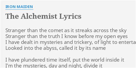 the alchemy lyrics